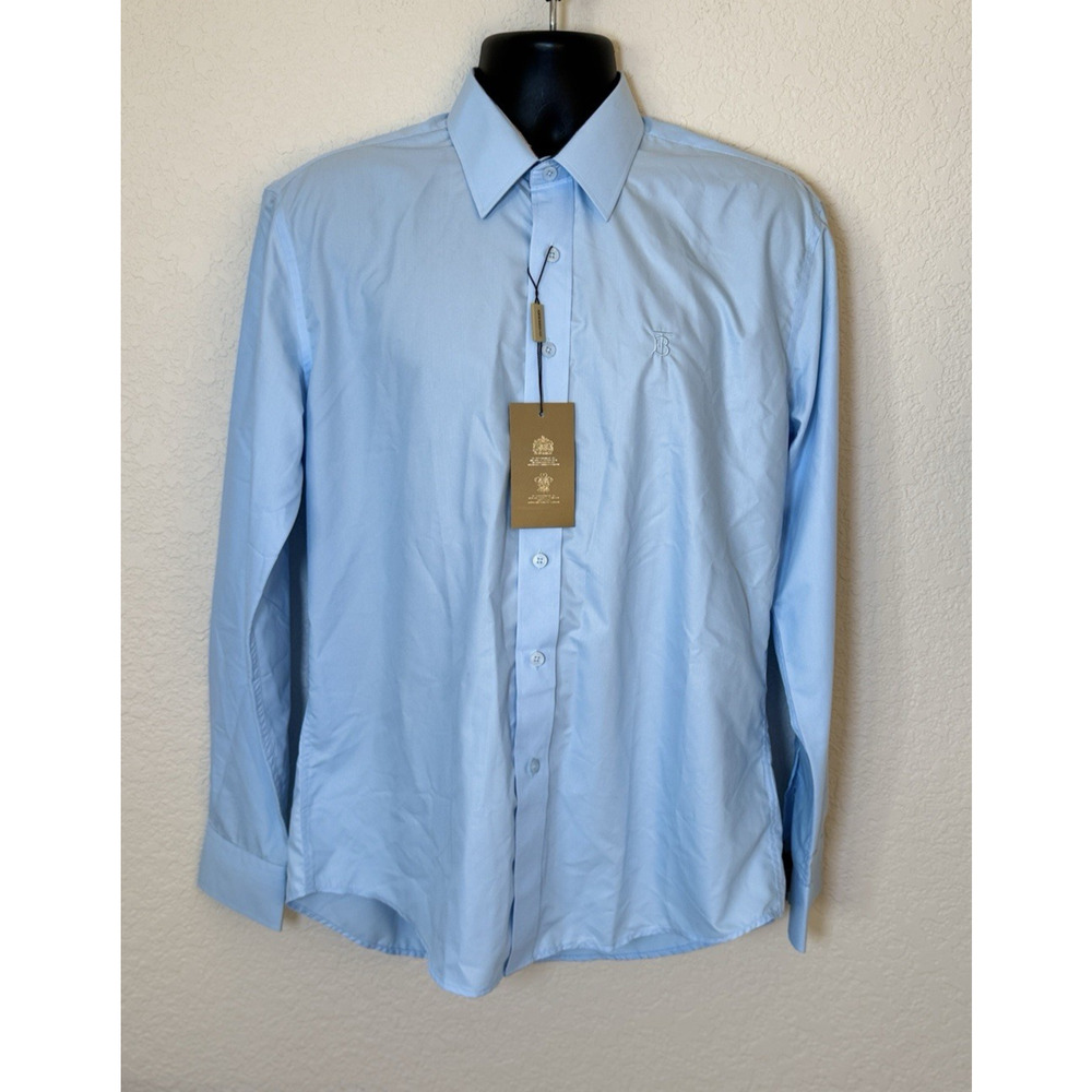 Burberry London England TB Logo Shirt XL Stretch Cotton NWT